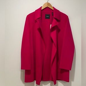 ▫️Theory▫️NWT New Divide Luxe Magenta Cashmere-Wool Coat